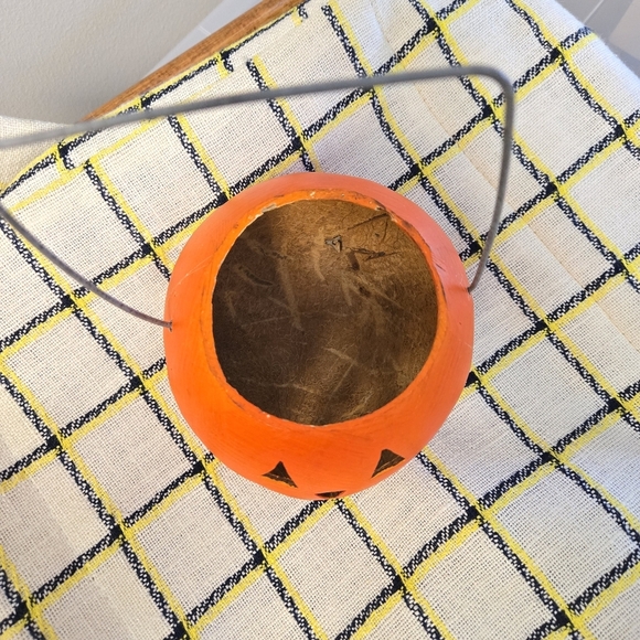 Gourd Jack-o-Lantern Pumpkin Basket Halloween Decor - Picture 2 of 3